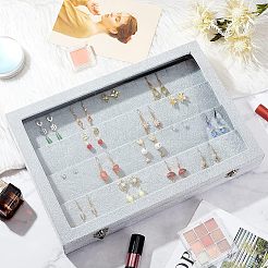 Деревянные презентационные коробки для хранения и демонстрации бейджей CON-WH0088-09