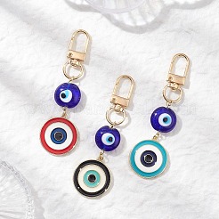 3 шт. подвеска ручной работы с лампворком и эмалевым сплавом от сглаза HJEW-JM04480