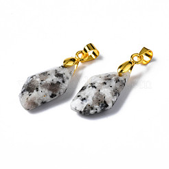 Натуральный кунжута яшма подвески&nbsp;G-Q998-008F