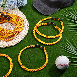 16 шт. плетеные браслеты из полиэфирного шнура для мужчин и женщин&nbsp;BJEW-UN0001-87B