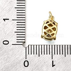 Латунь стекло амулеты KK-V011-33G