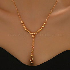 Женские латунные ожерелья с подвеской в виде круглого шара и бусинами&nbsp;SP7197