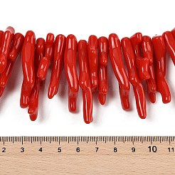 Нити бусин из непрозрачного акрила X-SACR-P033-01A-06