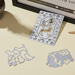 Трафареты для резки металла с рамкой Pet Gog DIY-GF0001-19