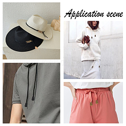 60 шт. 5-х цветные цинковые наконечники для шнура FIND-GF0003-13