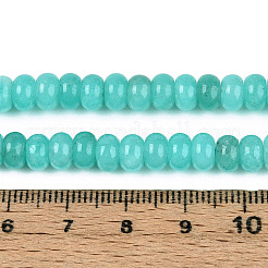 Окрашенные природные белый нефрит бисер пряди&nbsp;X-G-T139-59A-10