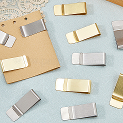 12 шт. 2-х цветные зажимы для денег из нержавеющей стали AJEW-CP0008-89