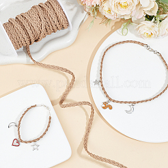 10м плетеный шнур из искусственной замши LW-SC0003-03