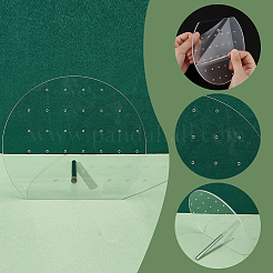 2 комплект из 2-х стилей прозрачной акриловой наклонной полки для хранения сережек EDIS-AR0001-01