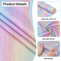 Полиэфирная ткань цвета радуги DIY-WH0430-671