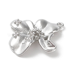 Латунные микропаве прозрачные подвески с фианитом&nbsp;KK-G491-23P