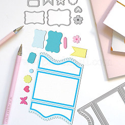 Углеродистая сталь разрезает трафареты&nbsp;DIY-WH0309-1956