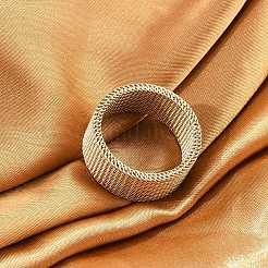 201 перстень из нержавеющей стали&nbsp;RJEW-H242-01B-G