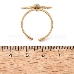 Синтетический бирюзовые перстни&nbsp;LS-RJEW-I110-02G-01