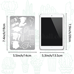 Трафареты для штампов из нержавеющей стали DIY-WH0289-021