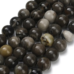 Нити бусин из натурального вулканического агата&nbsp;G-G305-A01-10mm