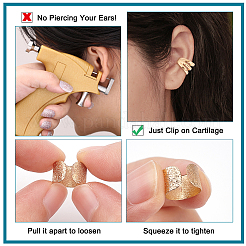 Комплект из 44 латунных серег-манжет&nbsp;EJEW-PH0001-09