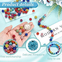 96 шт. 8 вида бусин в виде диско-шара&nbsp;RB-GA0001-03