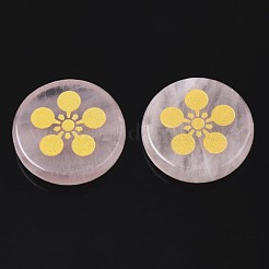 Природного розового кварца кабошонов G-S375-006B