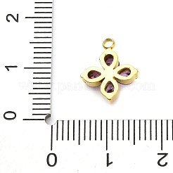 Подвески из нержавеющей стали 304 с микропаве из кубического циркония&nbsp;LS-STAS-U042-06G-02