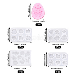 5шт 5 стиля DIY силиконовые Молды&nbsp;DIY-PJ0001-23
