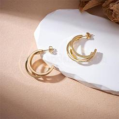 Многослойные серьги-гвоздики из нержавеющей стали для женщин JE1102A