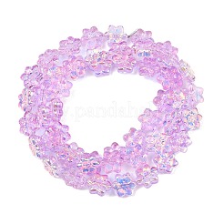 Стеклянные бусины с гальваническим покрытием &nbsp;EGLA-P069-02A-AB06