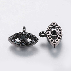 Латунные микро проложить кубического циркония подвески&nbsp;ZIRC-G132-63B