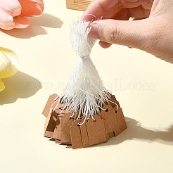 100 шт. бирки из крафт-бумаги AJEW-FS0001-14