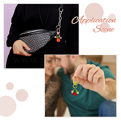 10 шт. 5 стиля фруктовых подвесных украшений из смолы и акрила&nbsp;HJEW-FH00099