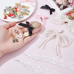 30 шт. 15 стиля подвески для обуви из сплава HJEW-HY00121