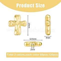 120 шт. 2 цвета бусины из сплава в тибетском стиле FIND-DC0004-45