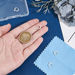 4 шт. фурнитура для сережек-колец Huggie Hoop из стерлингового серебра STER-UN0001-76