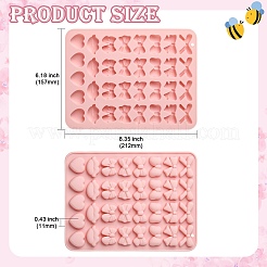 2 шт. силиконовые Молды в виде банта&nbsp;ST-CJ0043-006