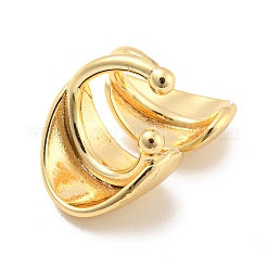 Серьги-каффы из настоящей латуни с покрытием из 14-каратного золота&nbsp;LS-EJEW-M232-02B-G