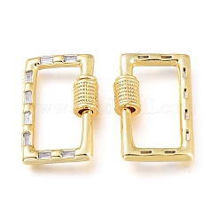 Латунь микропаве кубический цирконий винт карабин подвески с замком KK-M206-12G-01