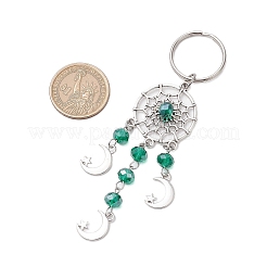 Плетеная сетка/паутина с брелоком из сплава луны&nbsp;KEYC-JKC01242