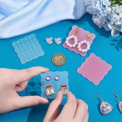 30шт. 2-х цветная акриловая демонстрационная доска для сережек&nbsp;EDIS-PH0001-95