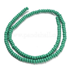 Синтетических нитей бирюзовые бусы G-Z110-B01-2x4mm-04