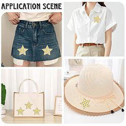 20 шт. полиэстеровые нашивки на одежду&nbsp;DIY-CY0002-35C