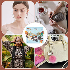 Маркеры петель кулон сплава эмали темы хэллоуина HJEW-AB00230