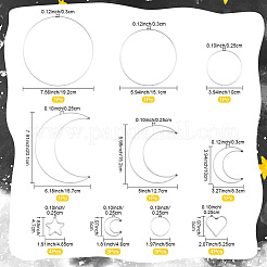 10 стиль железное кольцо для самодельной плетеной сети/паутины с перьями&nbsp;IFIN-SP0001-51