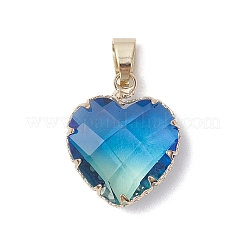 Подвески из стекла градиентного цвета k9 с имитацией турмалина&nbsp;PALLOY-JF03453