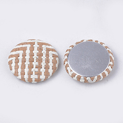 Соломенные кабошоны ручной работы WOVE-S119-08B-03