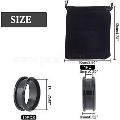 10 шт. рифленые кольца из нержавеющей стали&nbsp;STAS-UN0039-22E