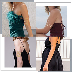 4 шт. 4 стиля манжеты на верхнюю часть руки&nbsp;AJEW-GF0010-91