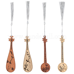 4 шт. деревянные закладки пипа&nbsp;AJEW-WH20020-235