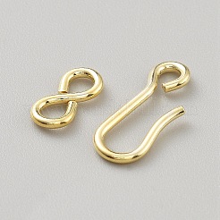 925 застежка-крючок из стерлингового серебра&nbsp;STER-WH0016-19G