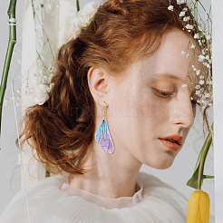 Набор для изготовления сережек в виде крыльев бабочки DIY-TA0005-11