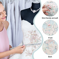 3d цветок органза полиэстер вышивка орнамент аксессуары&nbsp;DIY-WH0297-20D